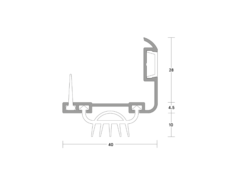 LAS3010 si Door Bottom Seal Lorient Hong Kong