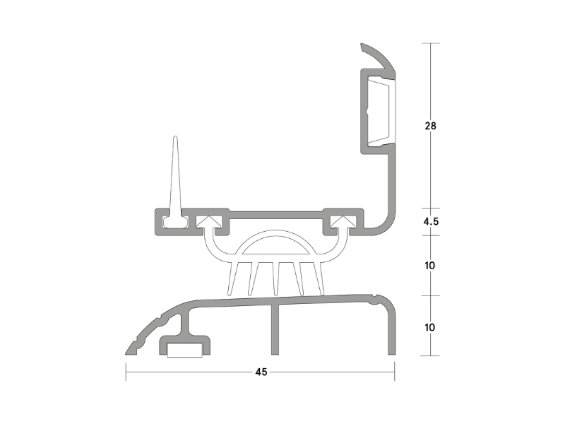 LAS3012 si Door Bottom Seal Lorient Hong Kong