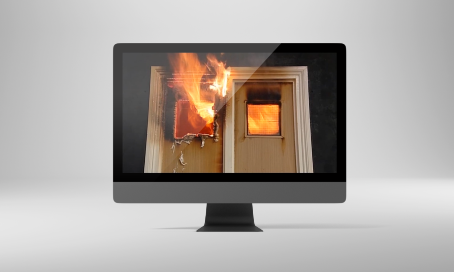 Fire testing via live streams